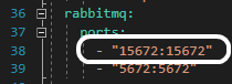 RabbitMQ UI Port